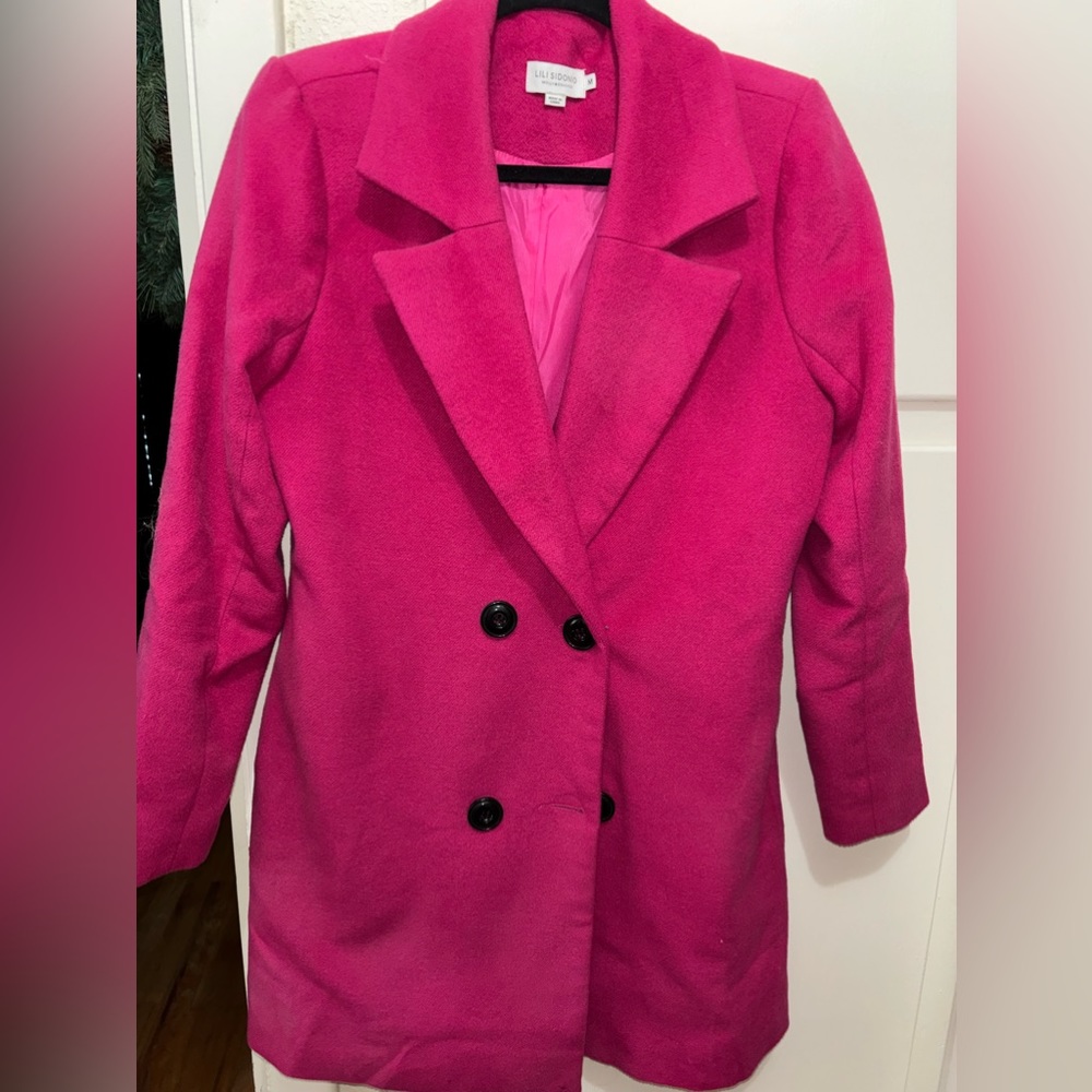 LILI SIDONIO trench coat jacket pink